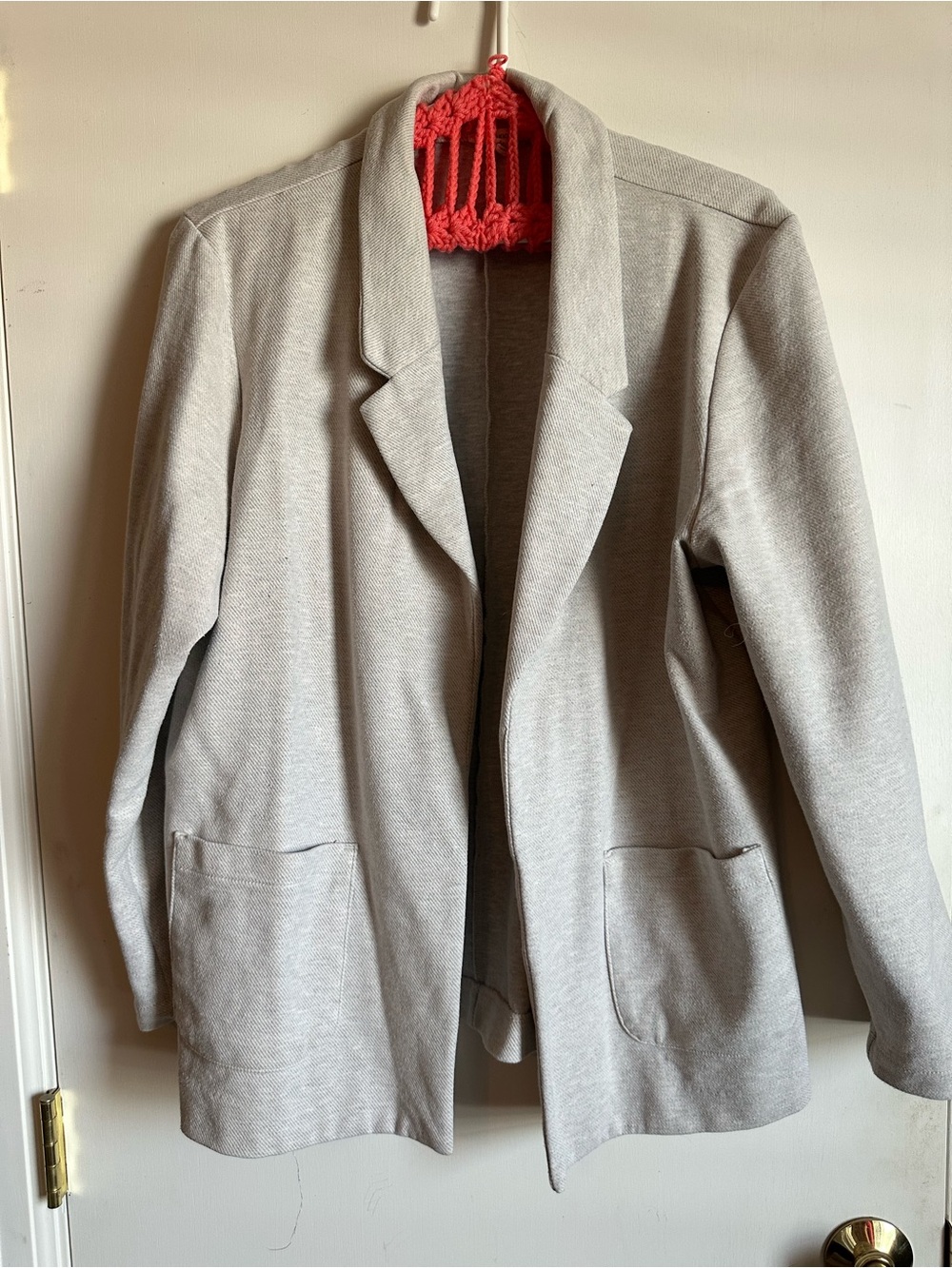 Maurices Light Gray Open-Front Blazer Jacket